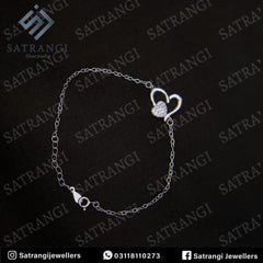 Daimond heart bracelet